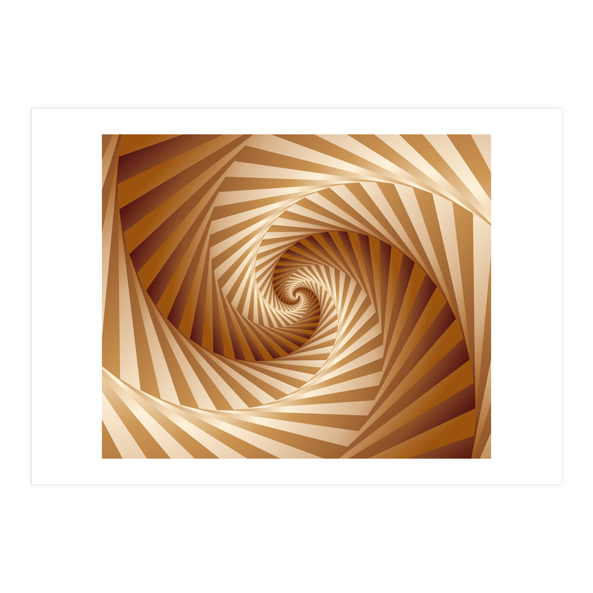 3D Effect Spiral Pattern (Print Only)