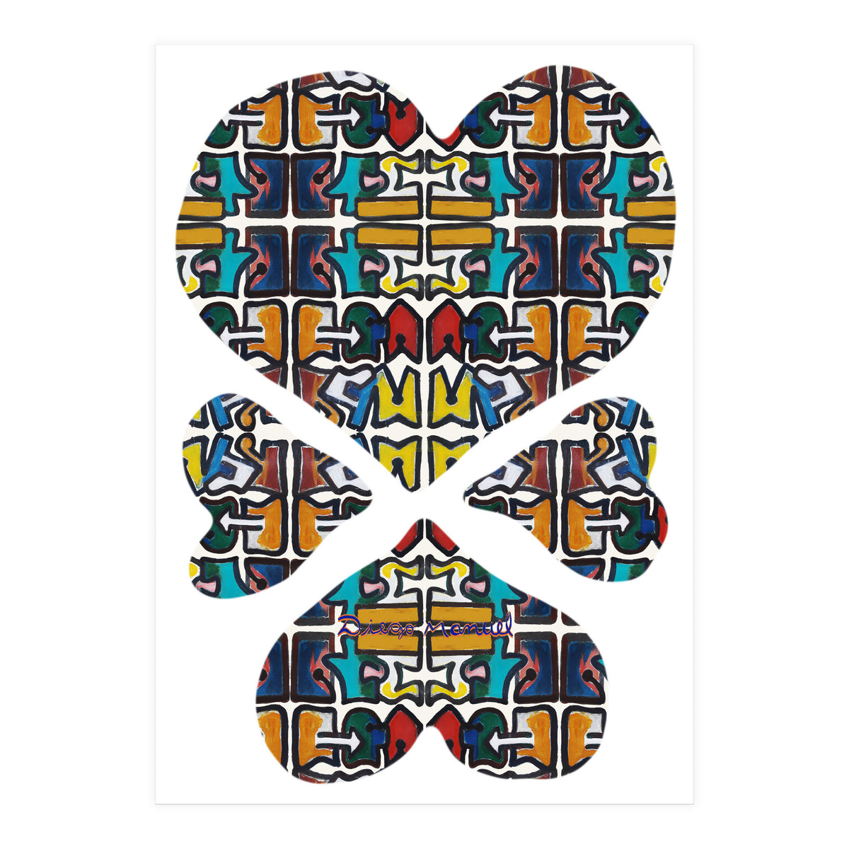 4 Corazones 8  (Print Only)