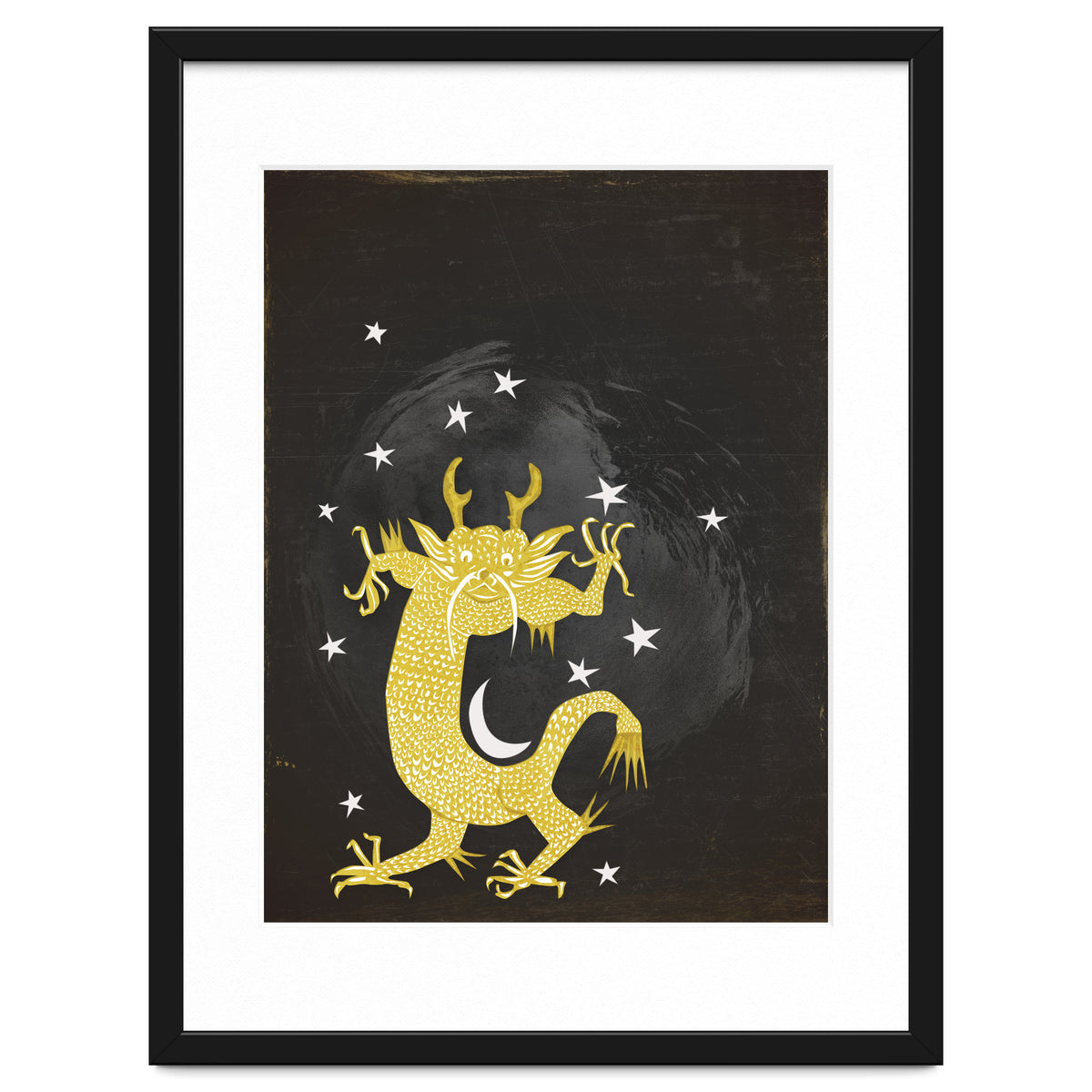 Vintage Cosmos: Golden Dragon