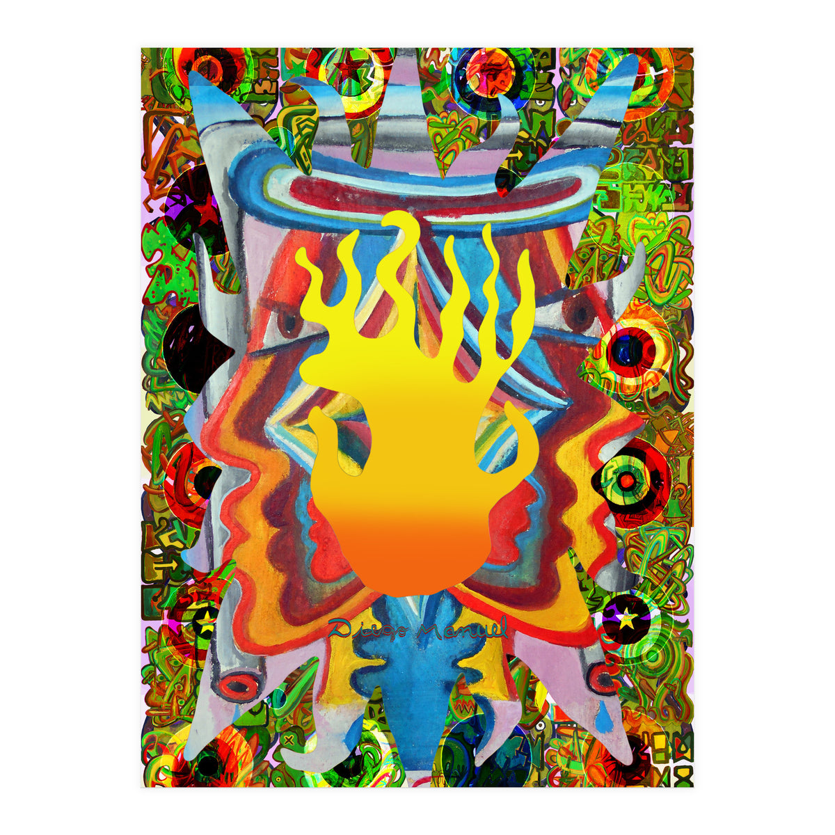 Fuego Y Graffiti 14 (Print Only)