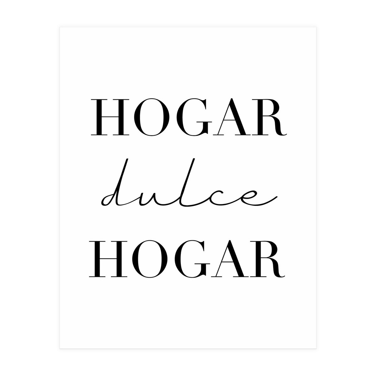 Home Sweet Home (Spanish) (Print Only)