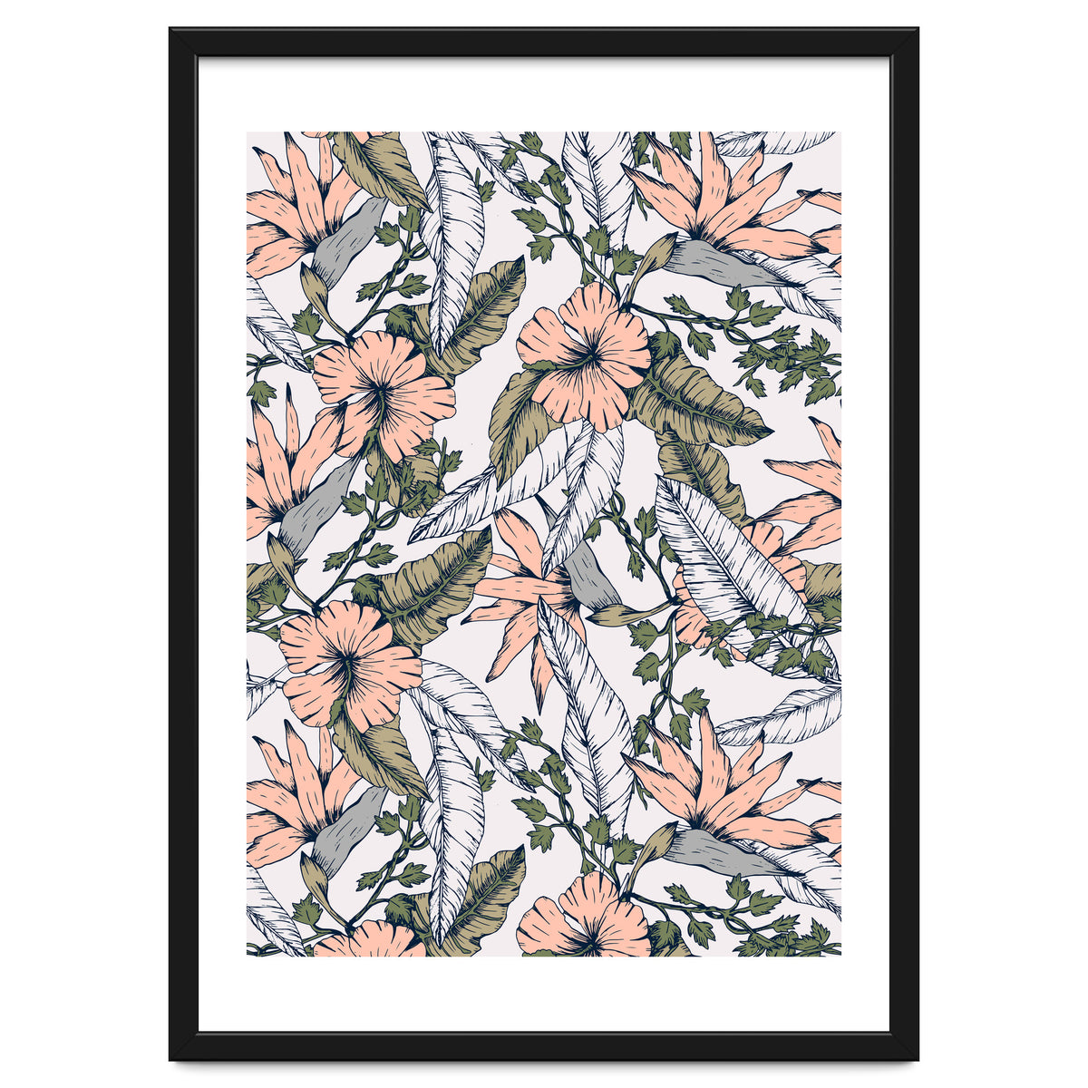 Tropical pattern pastel