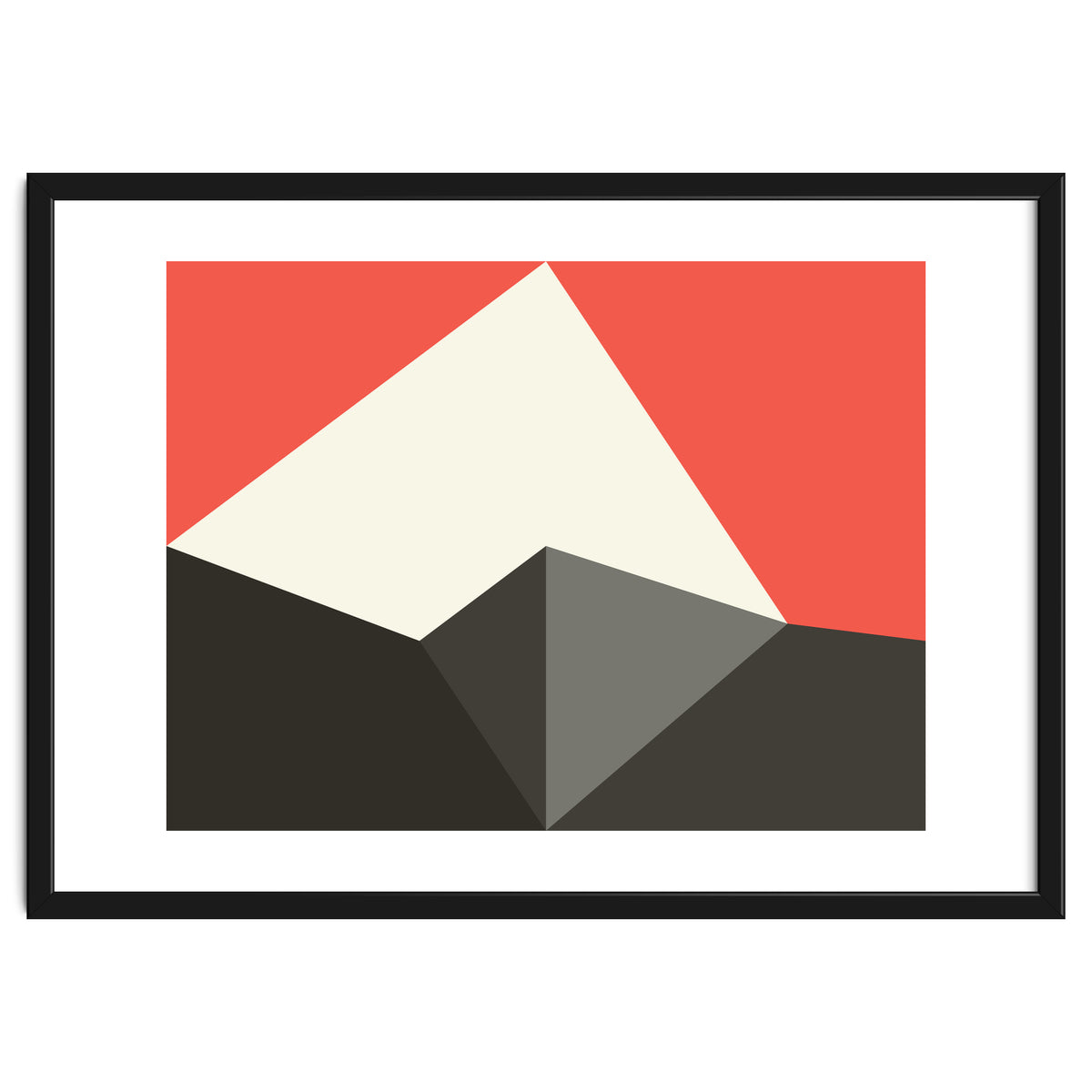 Geometric Shapes No. 77 - pink & grey