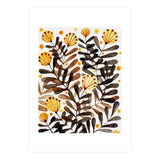 Flowers and foliage - yellow (Print Only) thumbnail