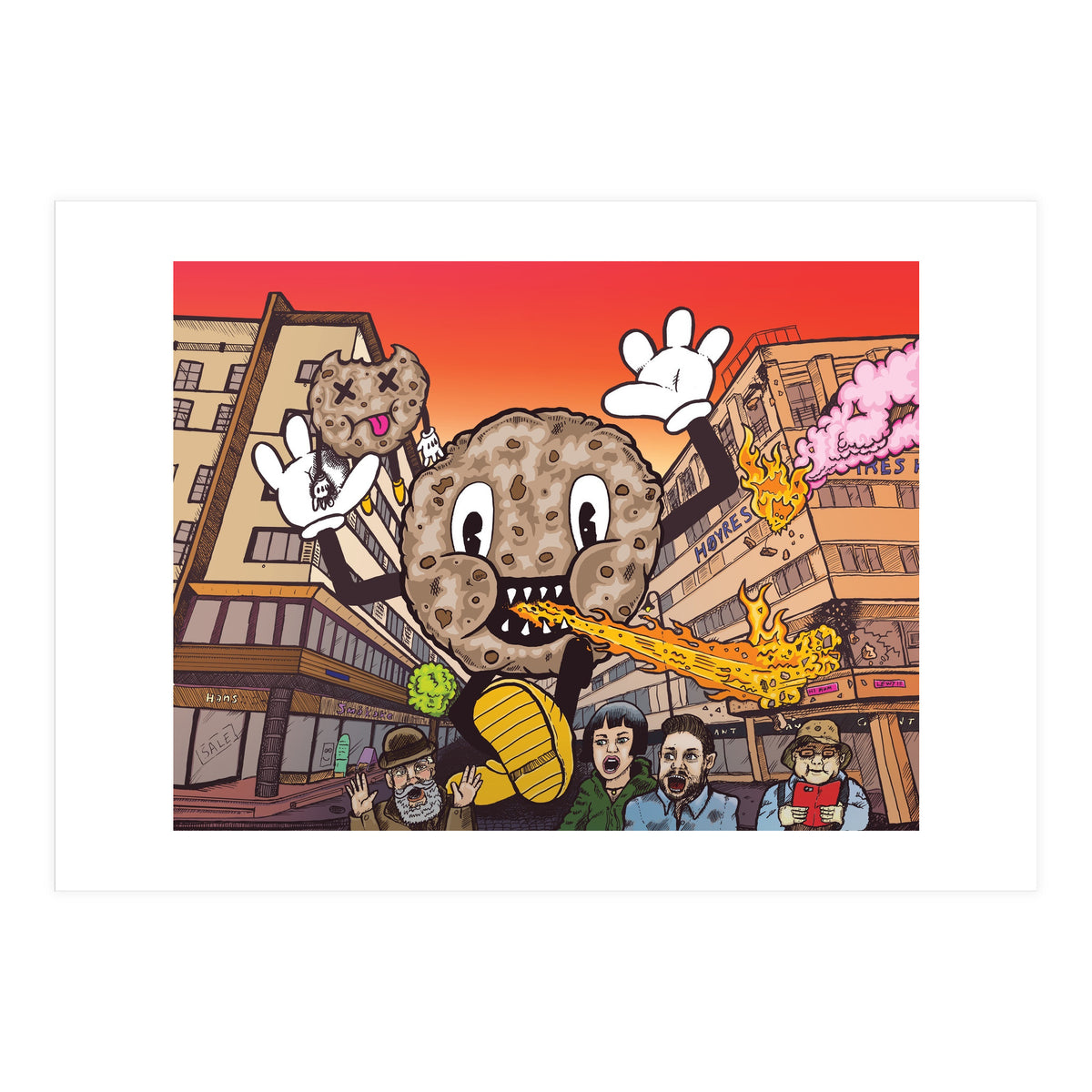 Cookie Monster 12.3% ABV Bourbon Barrel Aged Coconut Chocolate Chip Stout - Amundsen Brewery (Print Only)