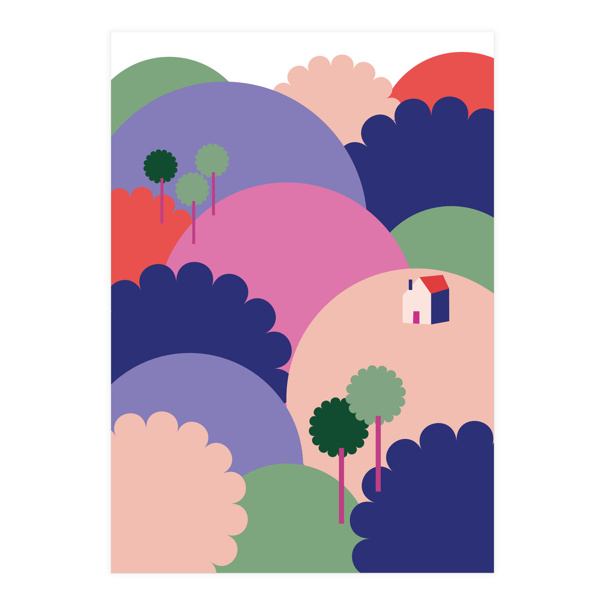 Mediterranean Landscape 1 Rgb  (Print Only)