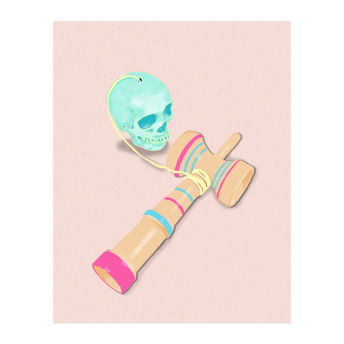 Skull kendama  (Print Only)