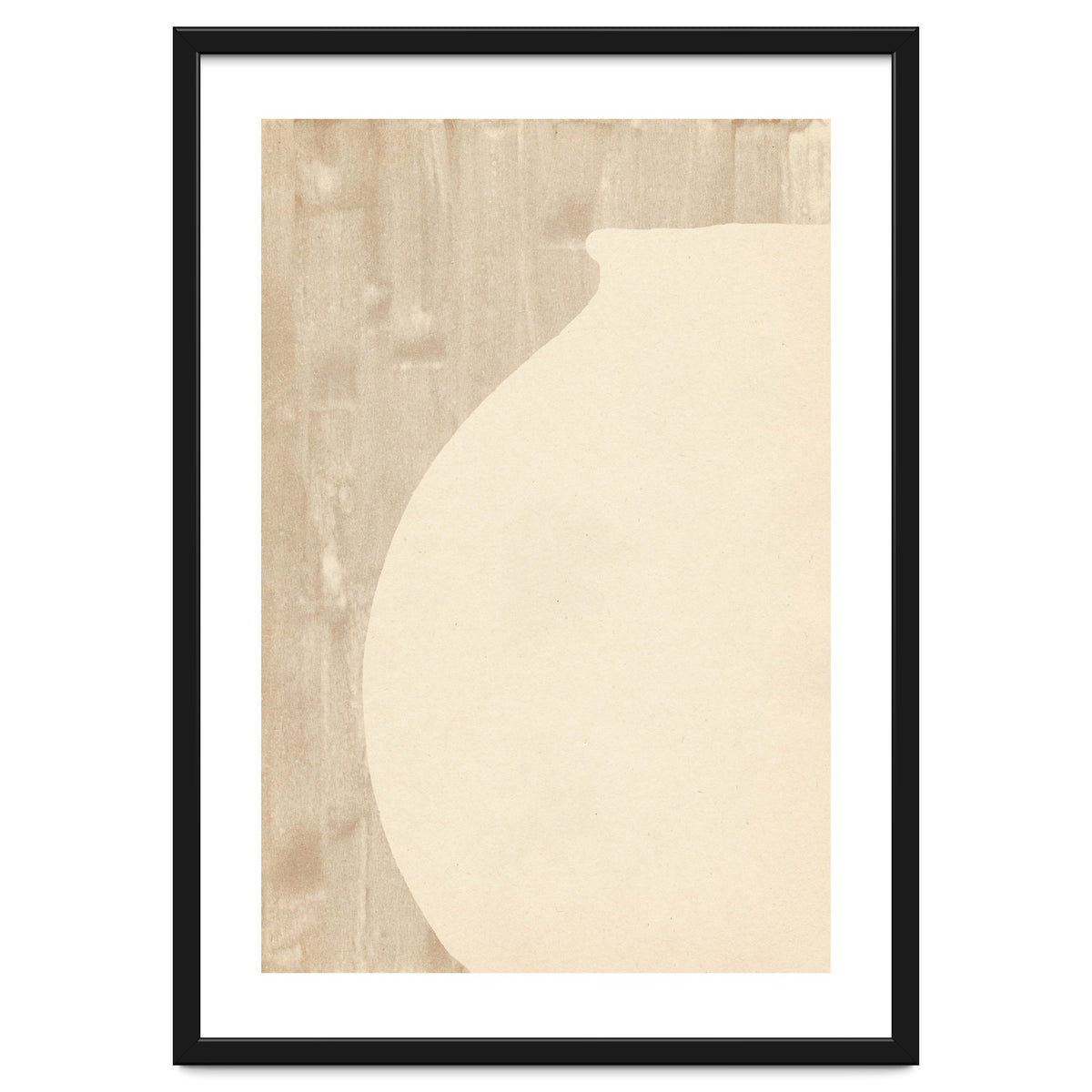 Cream tone vase silhouette