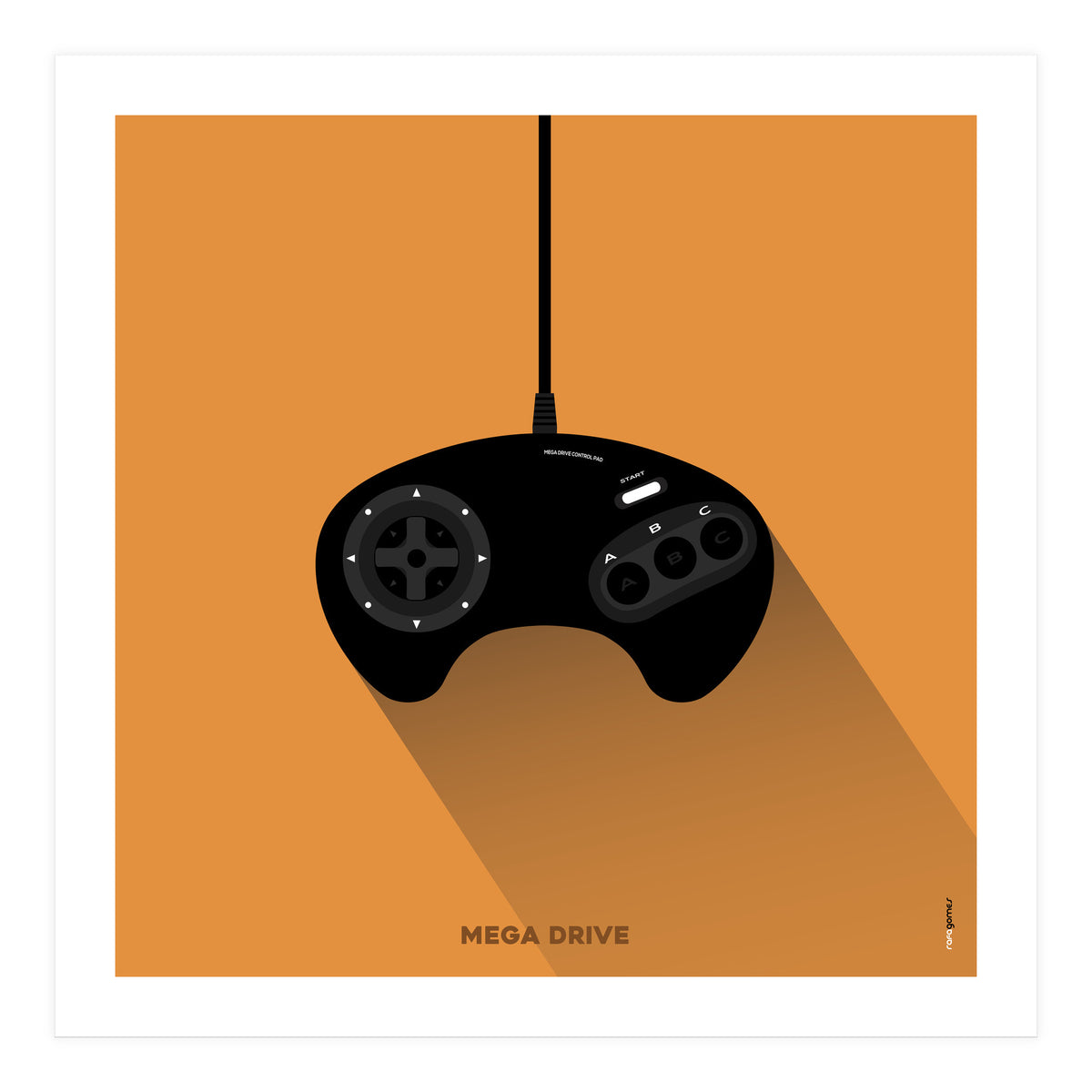 Joystick Videogames Mega Drive (Print Only)