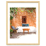 A Relaxed Afternoon | Tropical Summer Architecture | Buildings India Travel Bohemian Décor Painting thumbnail