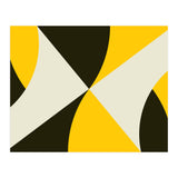 Geometric Shapes No. 4 - yellow, black & white (Print Only) thumbnail