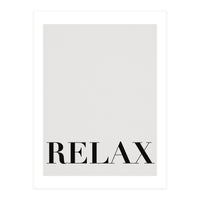 Relax White (Print Only)