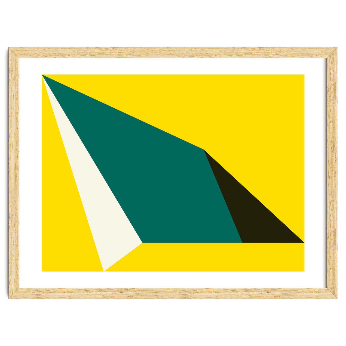 Geometric Shapes No. 74 - yellow, green & black