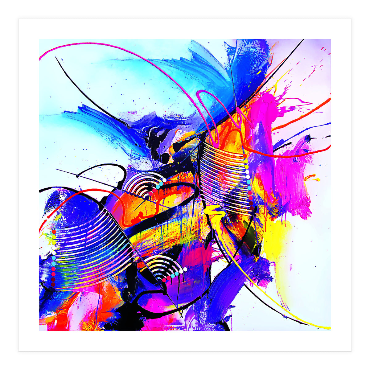 Abstract Art Britto - Qb293 (Print Only)