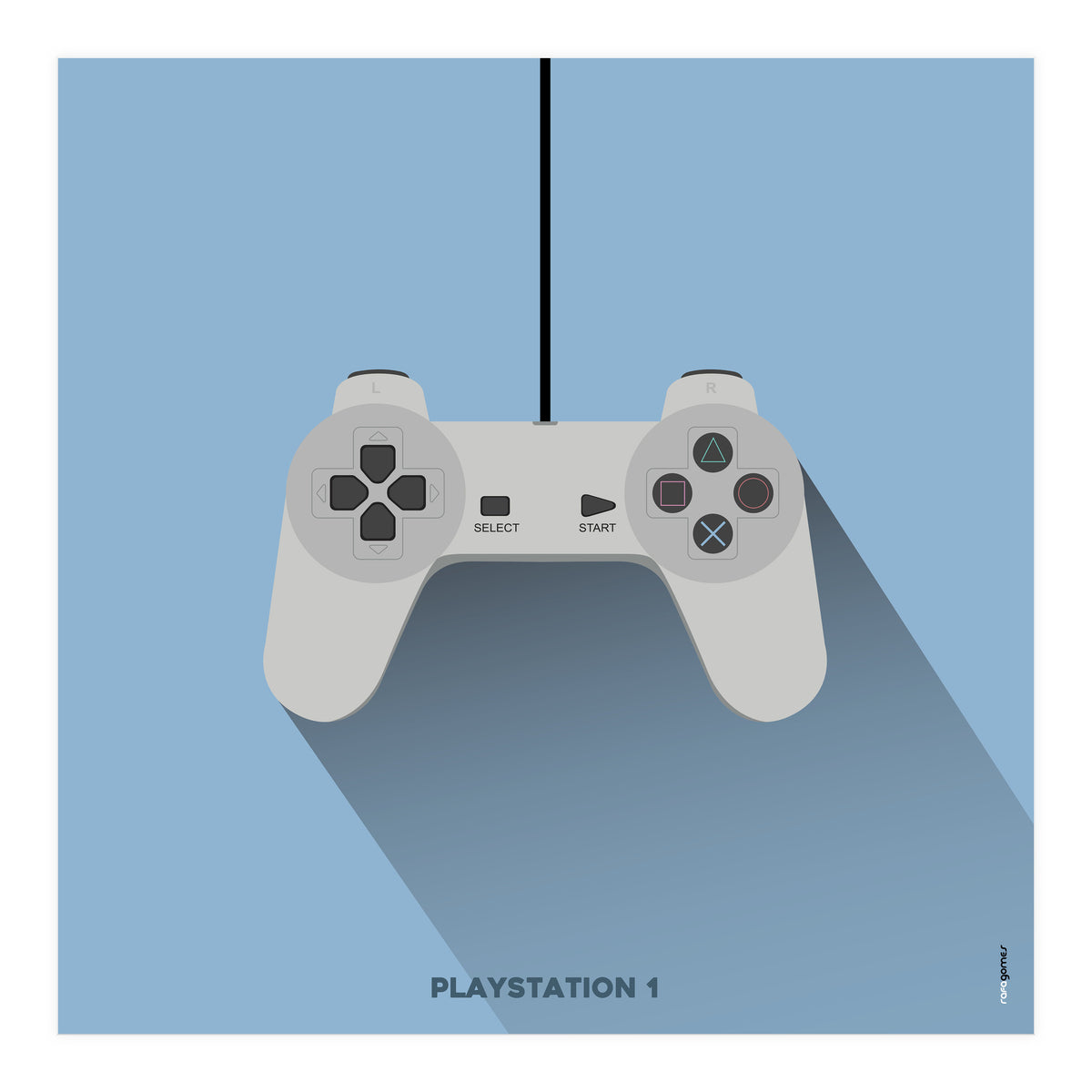 Joystick Videogames Playstation 1 (Print Only)