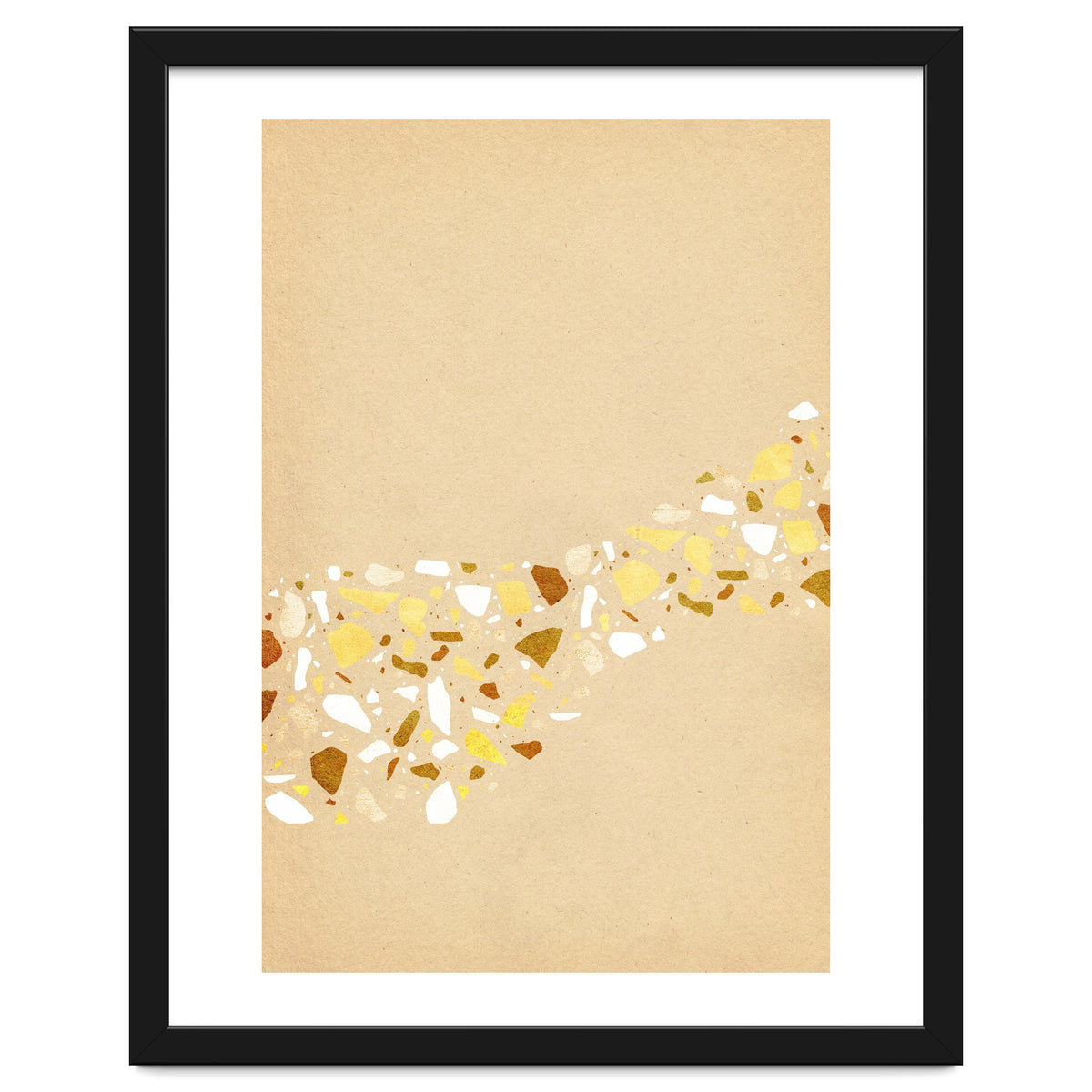 Abstract terrazzo pattern