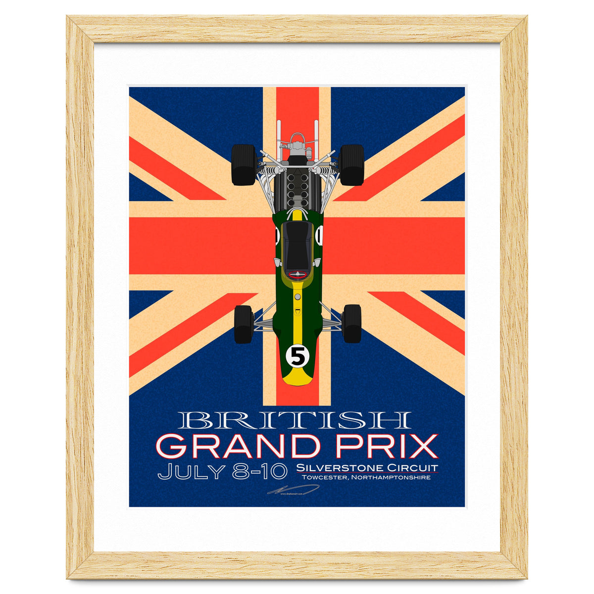 British Grand Prix poster