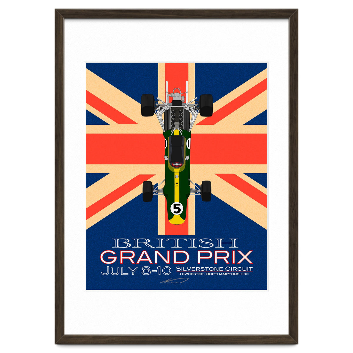 British Grand Prix poster