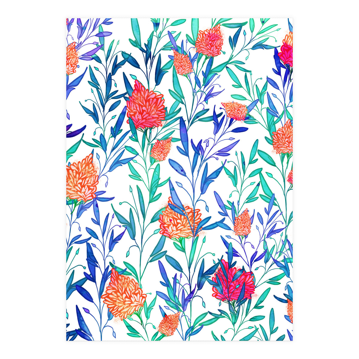 Vibrant Floral (Print Only)