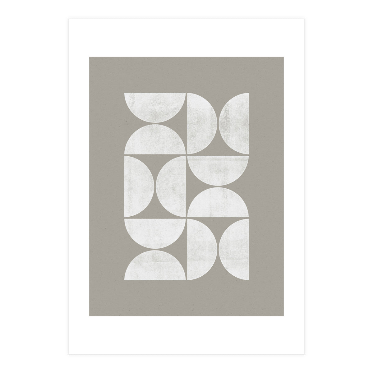 Mid-Century Modern No.17 - Woodblock Print (Print Only)