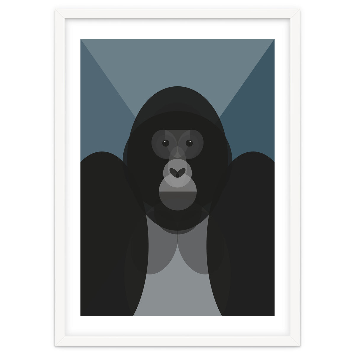 Mid Century Geometric Gorilla