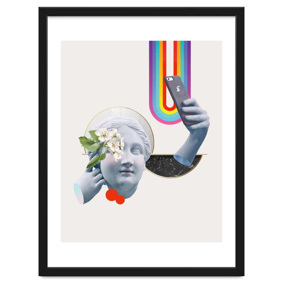 Greek Goddess Rainbow Selfie By Pear
