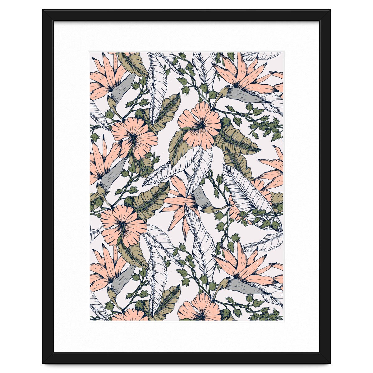 Tropical pattern pastel