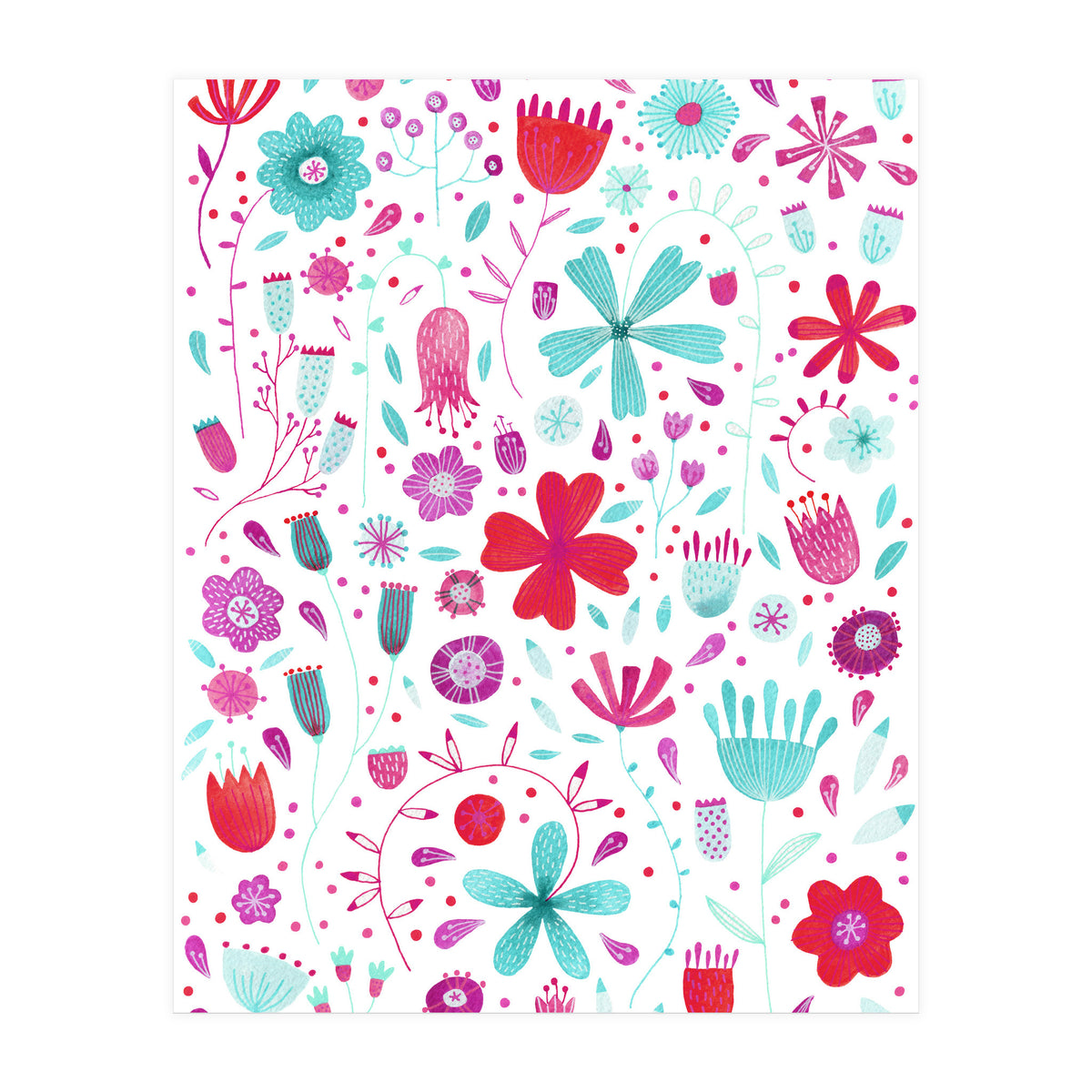 English Meadow Teal (Print Only)