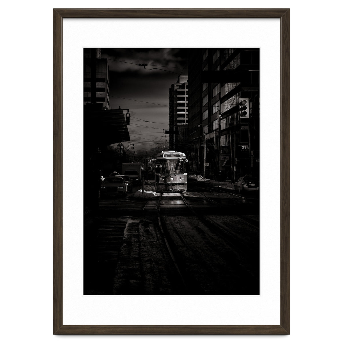 The 512 St. Clair Streetcar Toronto Canada Toned Version