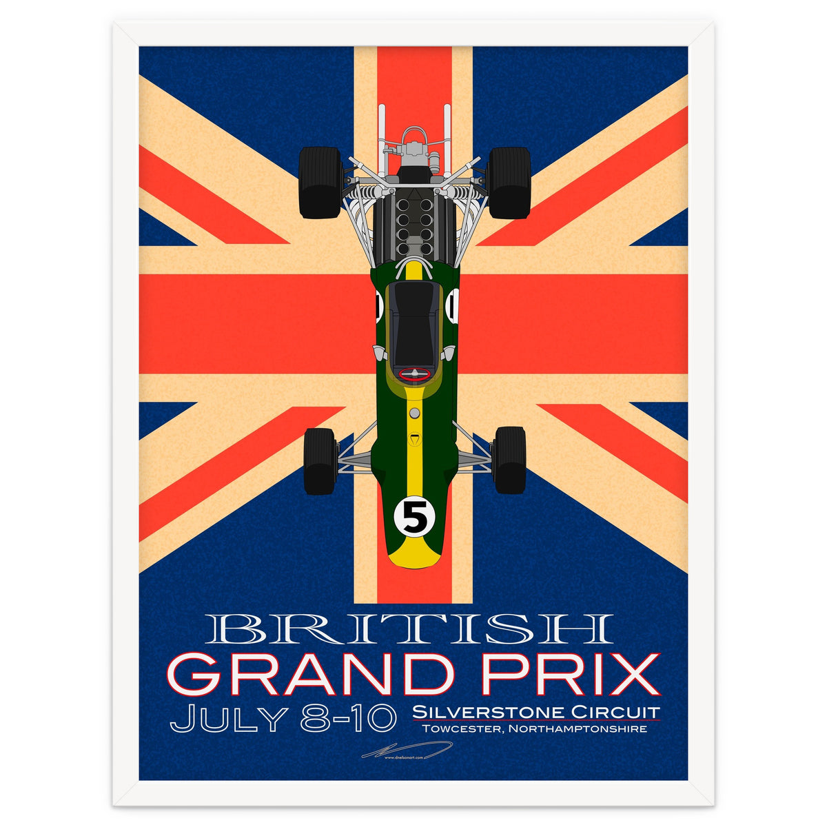 British Grand Prix poster