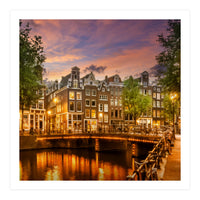 AMSTERDAM Idyllic impression from Singel  (Print Only)