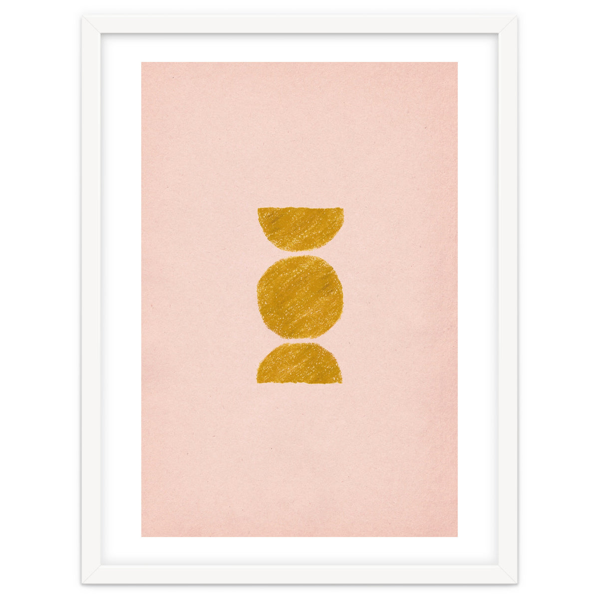 Pink and rust minimalist shapes