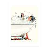 Wonder Woman in the Bath, funny Bathroom Humour (Print Only) thumbnail