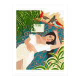 Beach. Read. Sleep. | Boho Woman Sea Beachy Travel | Summer Birds Sand Picnic Ocean Vacation (Print Only) thumbnail