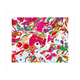 Abstract Emotion, Modern Contemporary Shapes, digital Painting, Eclectic Pop of Color Bohemian Illustration (Print Only) thumbnail