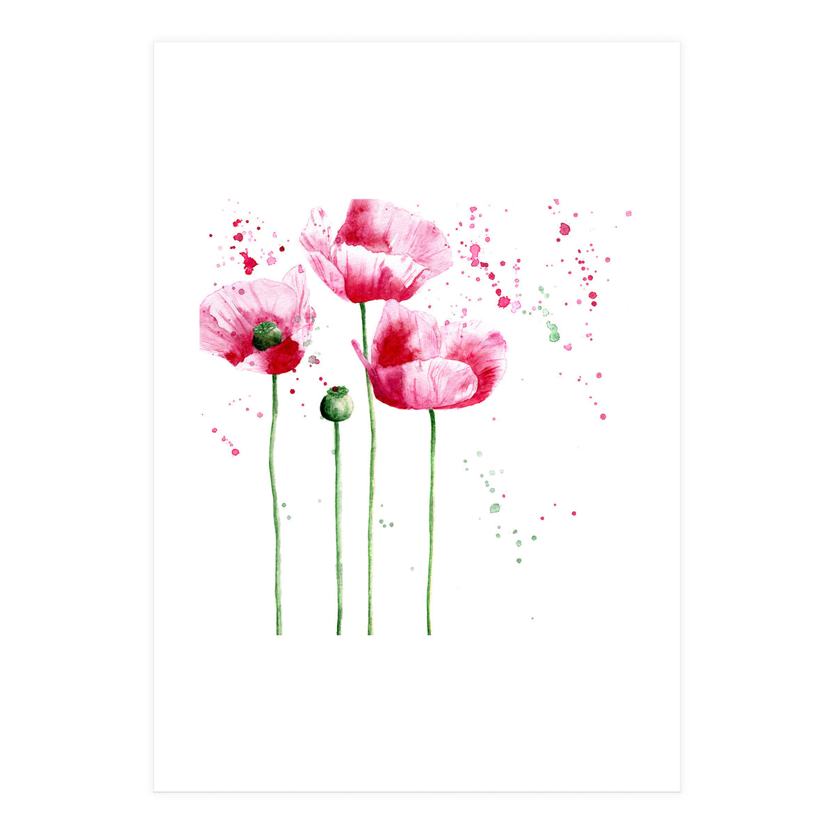 Poppies || watercolor (Print Only)