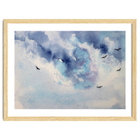 Dramatic sky || watercolor
