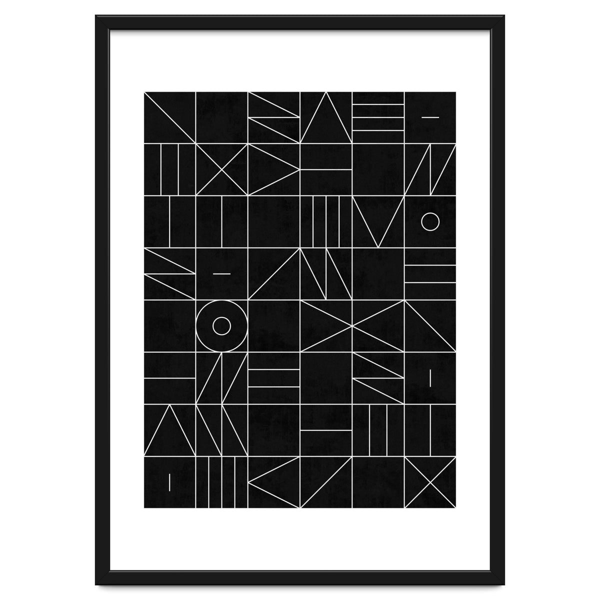 My Favorite Geometric Patterns No.9 - Black