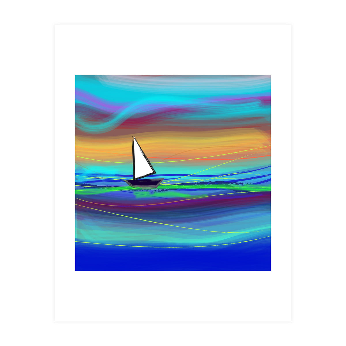 Sailing away (Print Only)