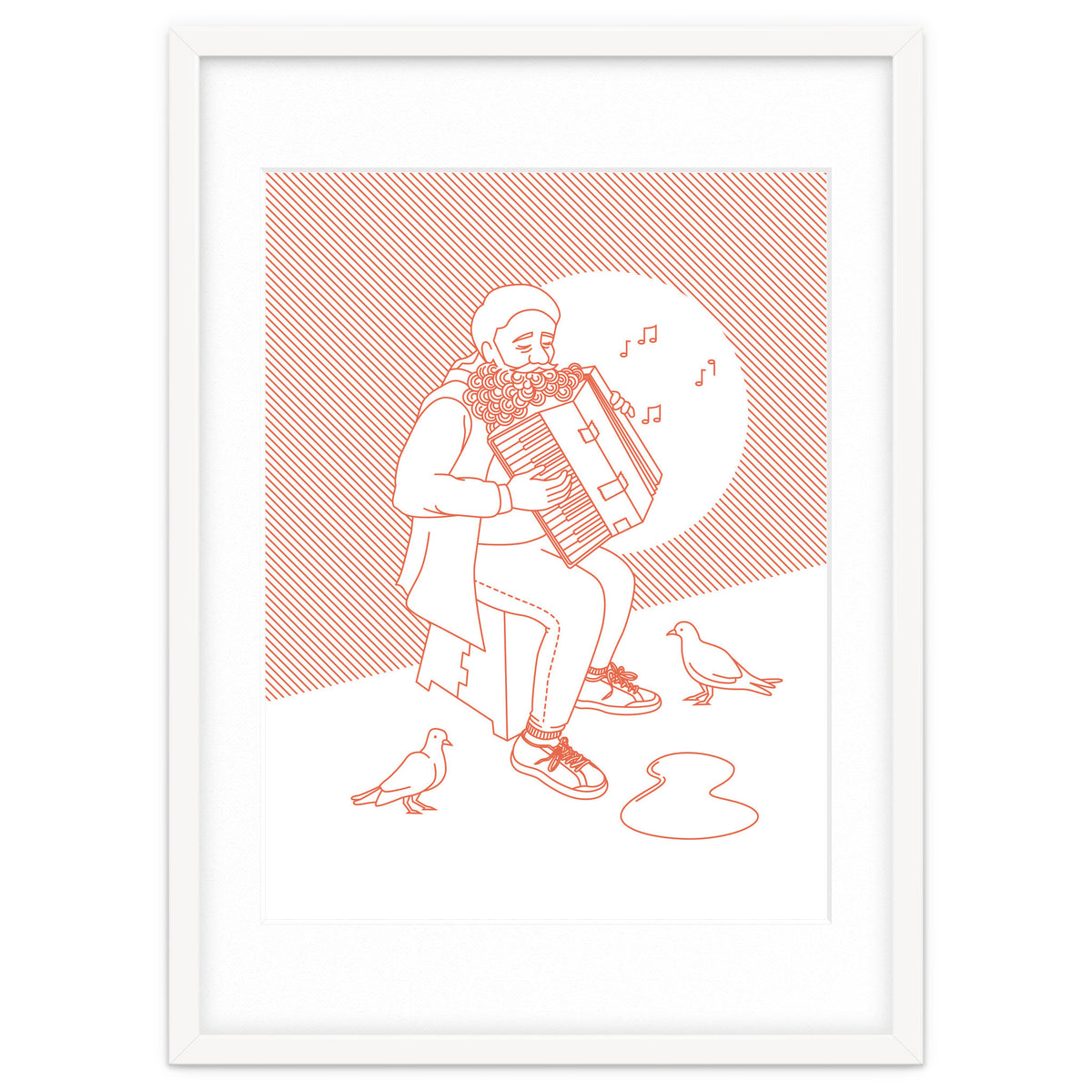 "For Love Not Money" in Orange