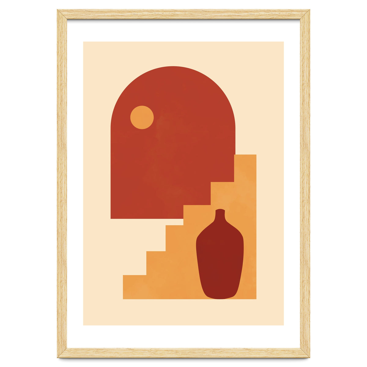 Geometric Print Mid Century Modern