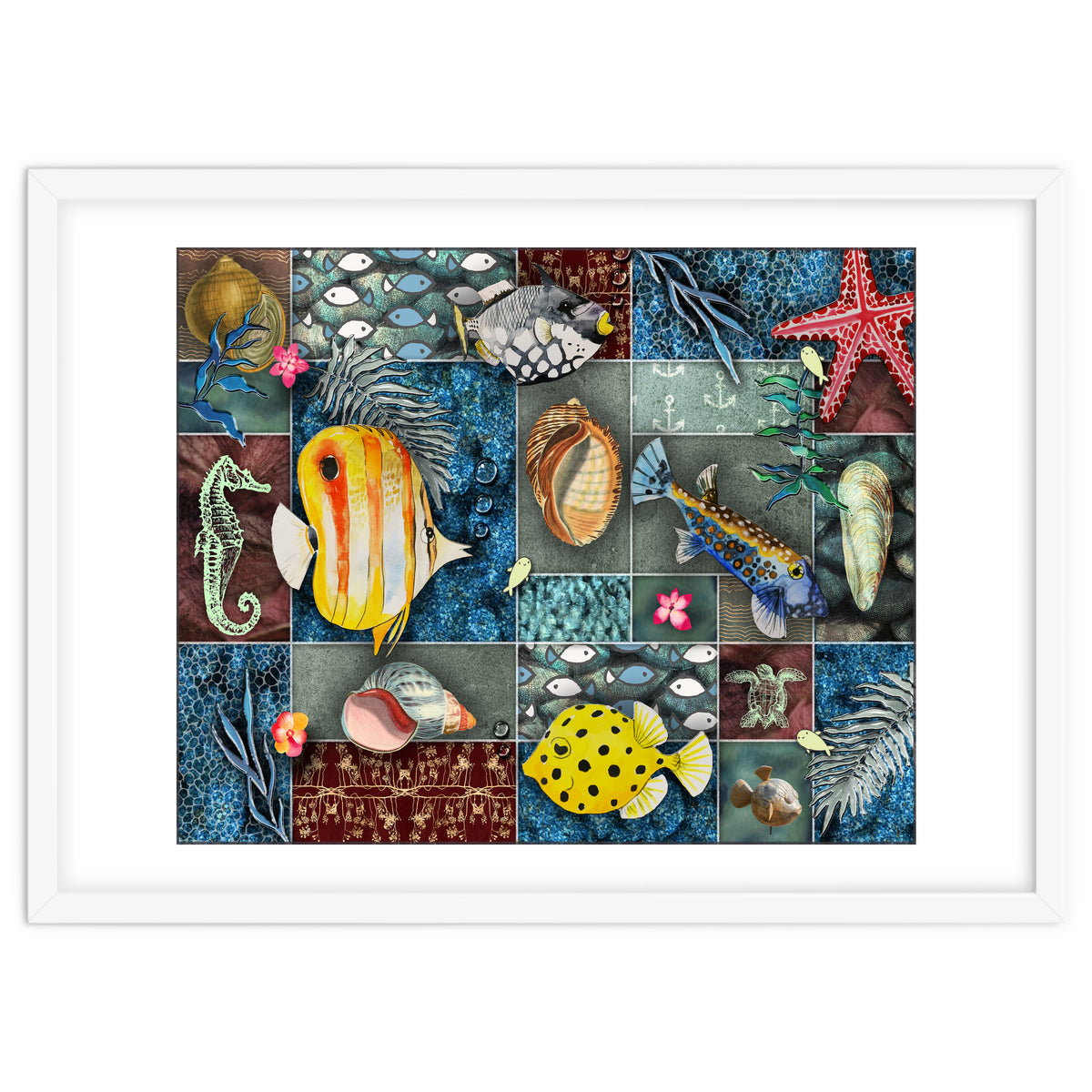 Sea Life Collage
