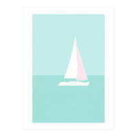 Minimal Sailboat - Turquoise Coast (Print Only)