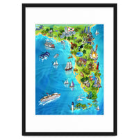 Florida Illustrated Map