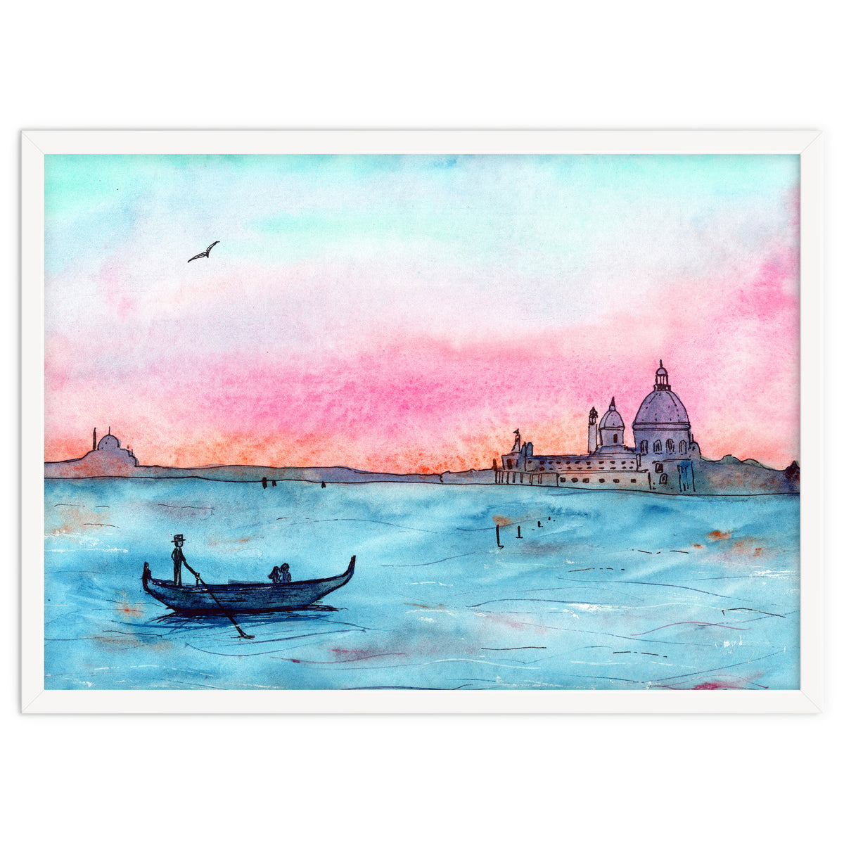 Sunset in Venice || watercolor