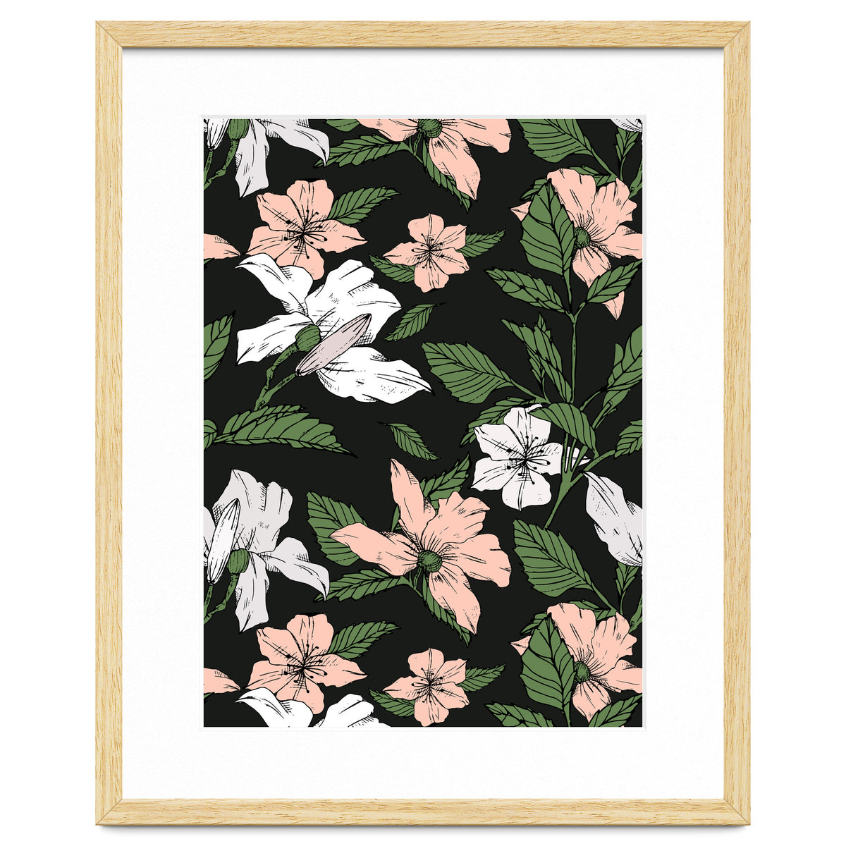 Flowers in the tropical night