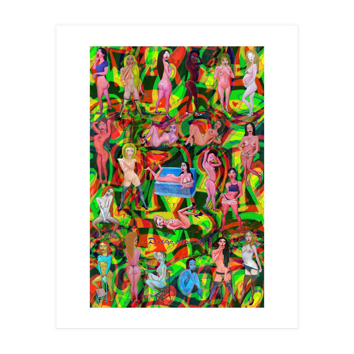 Chicas 3d 7 (Print Only)