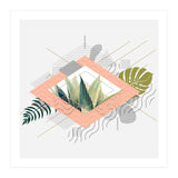 Abstract geometrical and botanical shapes I (Print Only) thumbnail