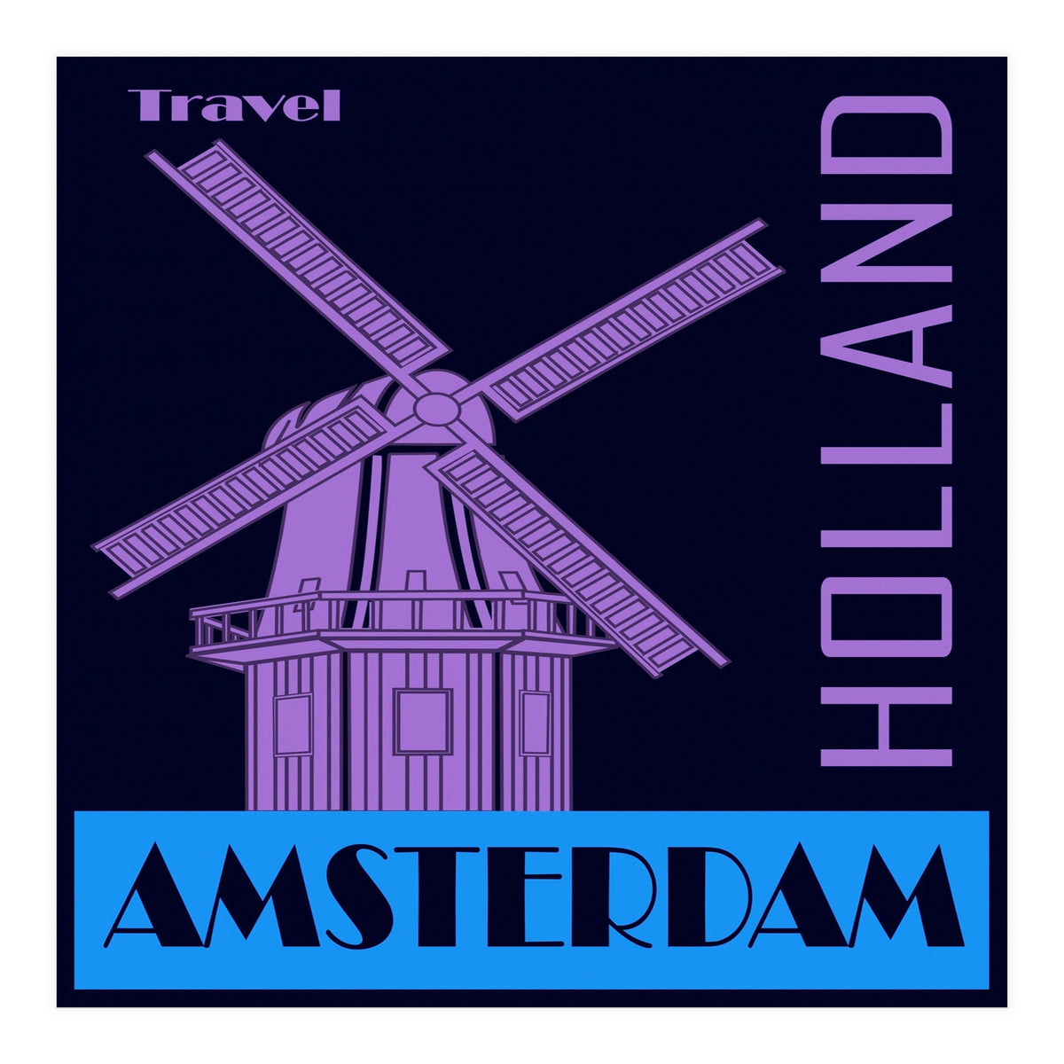 Travel Amsterdam Holland  (Print Only)