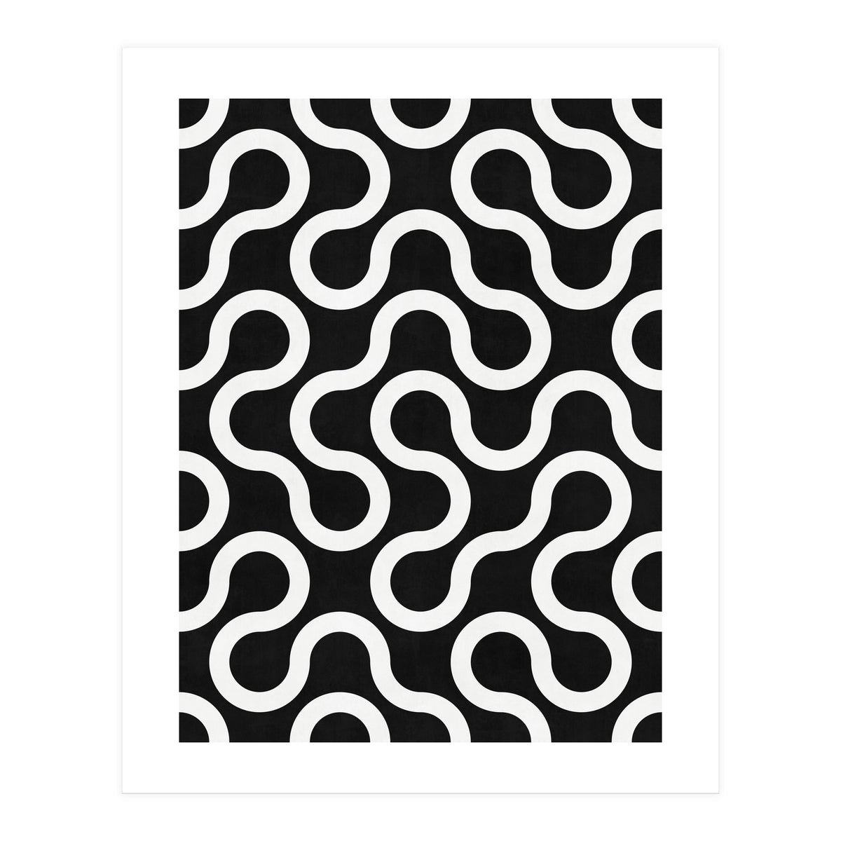 My Favorite Geometric Patterns No.36 - Black (Print Only)